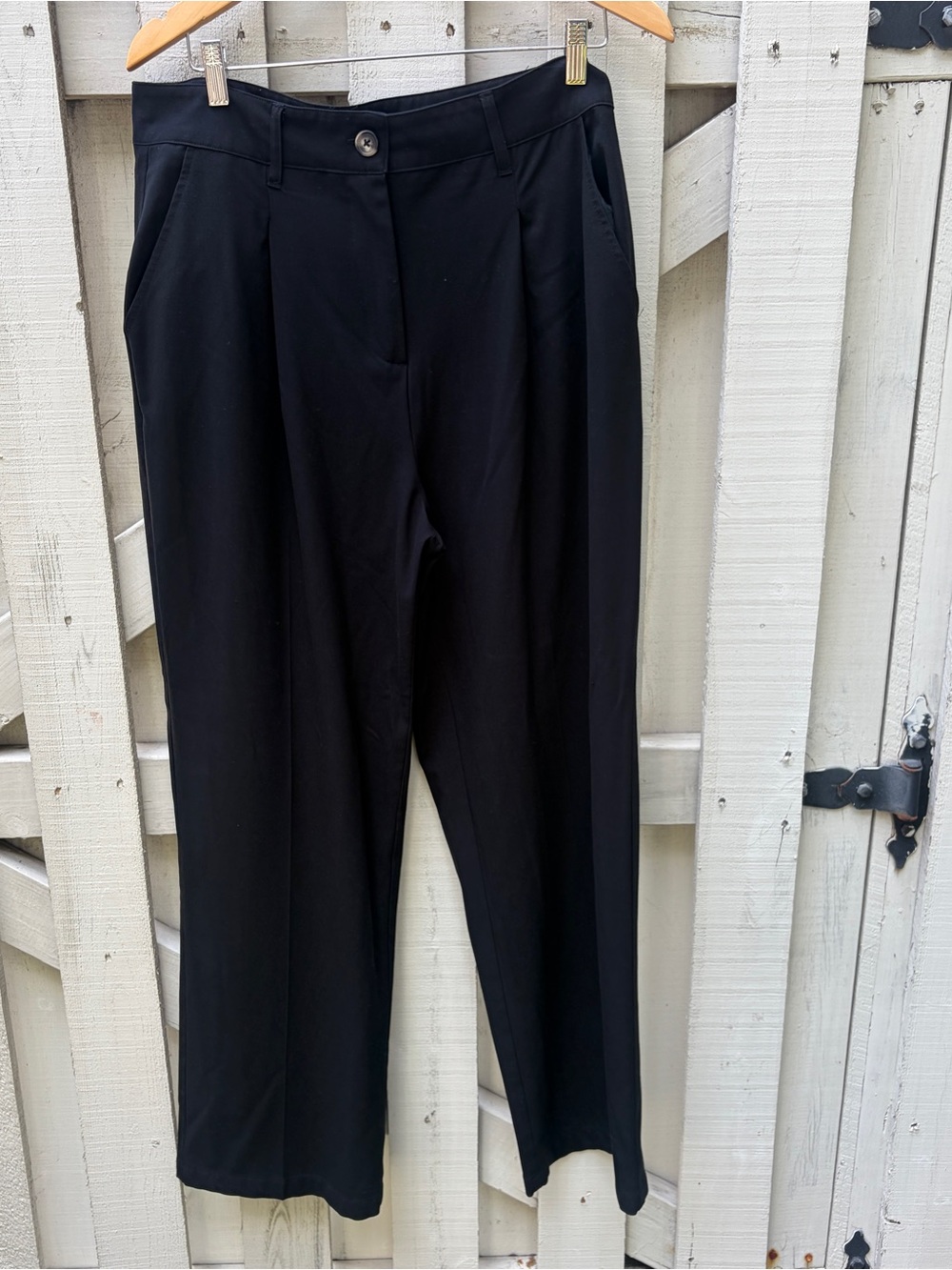 wild fable Black Wide-Leg Trousers